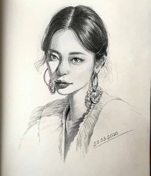 pencil sketch\ portrait 18