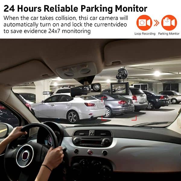 Dash cam Car security Cam Motion Detection 1080P FHD DVR  Camera 9
