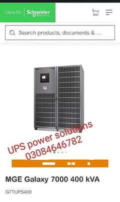 UPS MGE Galaxy 7000 400kva available