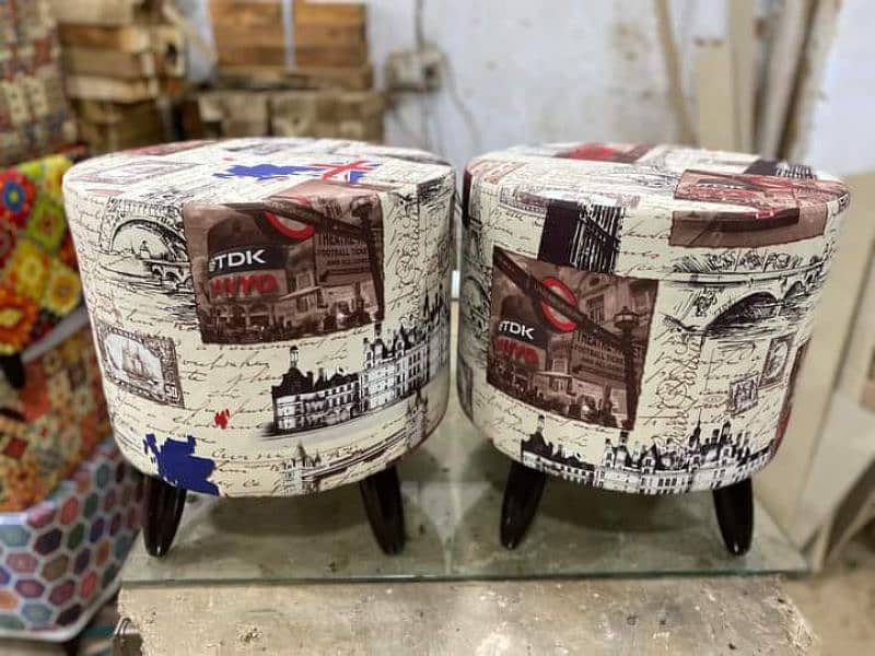 pair of ottoman or stools 3