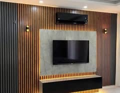 TV console,tv box,TV unit,PVC panel,Wallpaper,artificial grass,,wooden