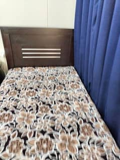 Single Bed  table, Mattress for Single Bed and 3 Seater Sofa