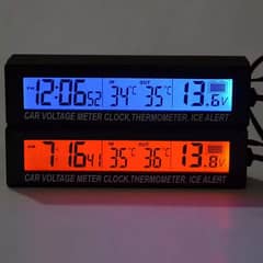 Car Digital LED Watch Voltage Monitor Decoration for your car 0