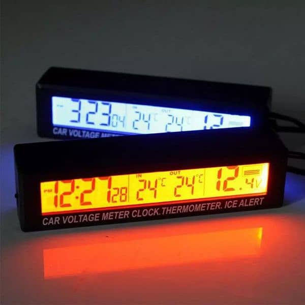 Car Digital LED Watch Voltage Monitor Decoration for your car 1