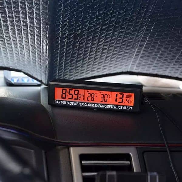 Car Digital LED Watch Voltage Monitor Decoration for your car 3