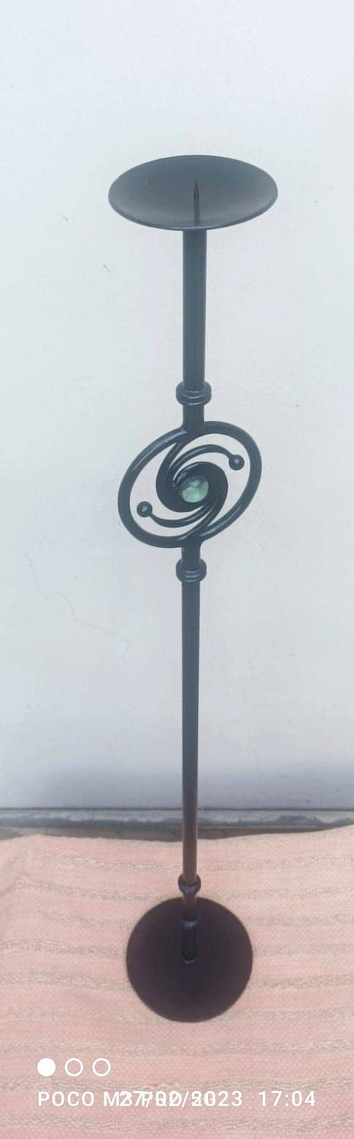Steel / Wrought Iron Candle Stands on sale 8