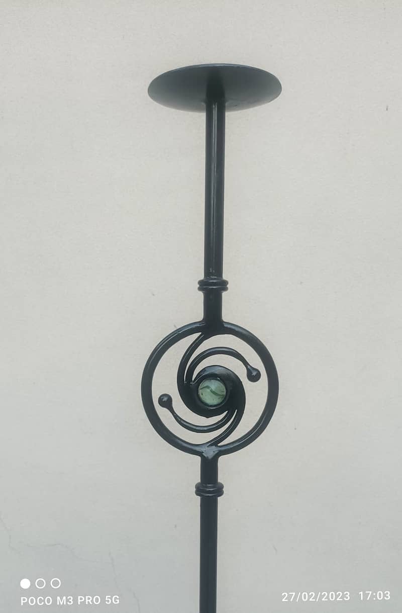 Steel / Wrought Iron Candle Stands on sale 10