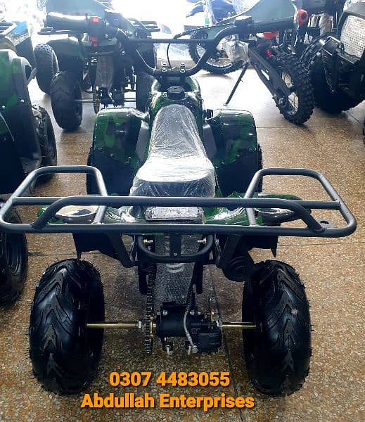 single light model 110cc with new Tyre Quad Bike atv 4 sell deliver pk 2