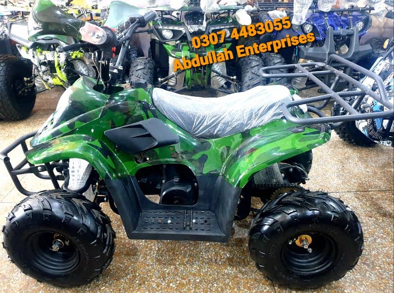 single light model 110cc with new Tyre Quad Bike atv 4 sell deliver pk 3