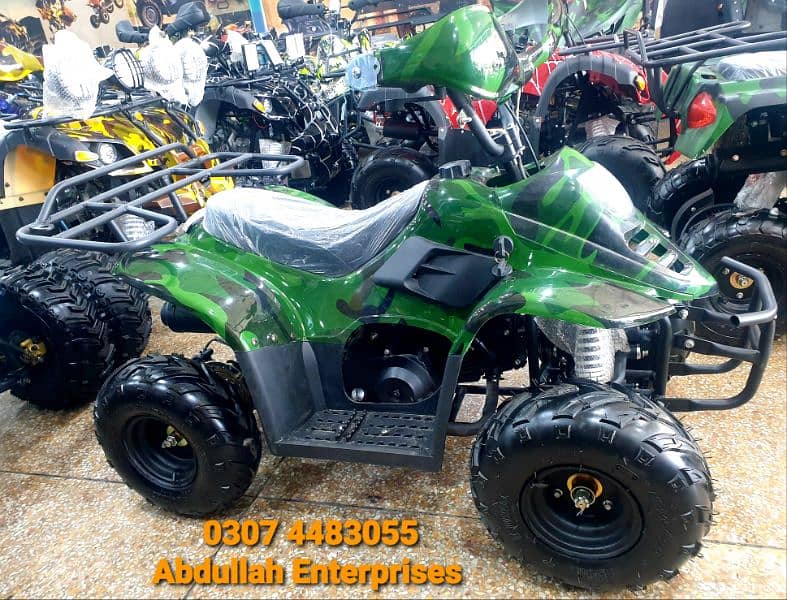 single light model 110cc with new Tyre Quad Bike atv 4 sell deliver pk 1