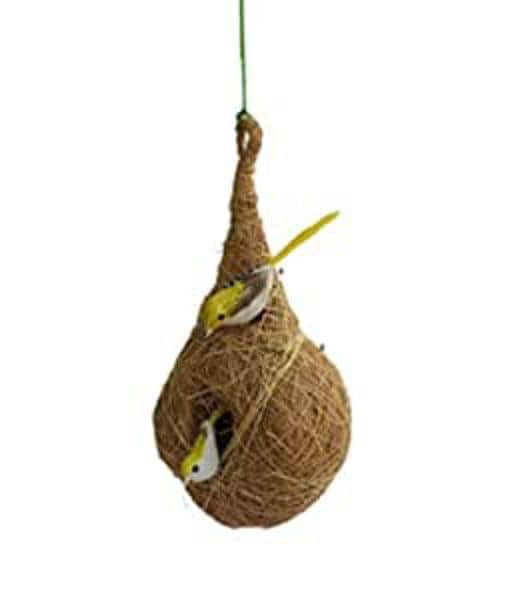 Hanging Bird nest pair for home and garden decorations 1