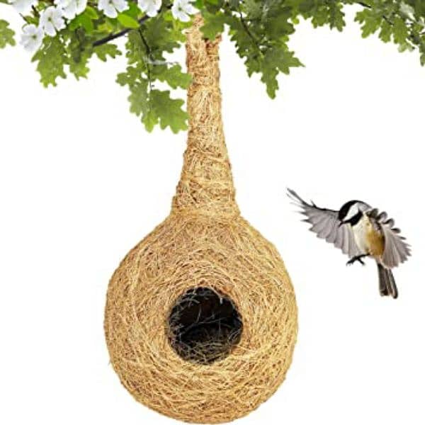 Hanging Bird nest pair for home and garden decorations 2