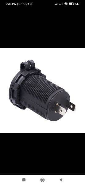 12V Waterproof Car Cigarette Lighter Socket Auto Boat Motos 1