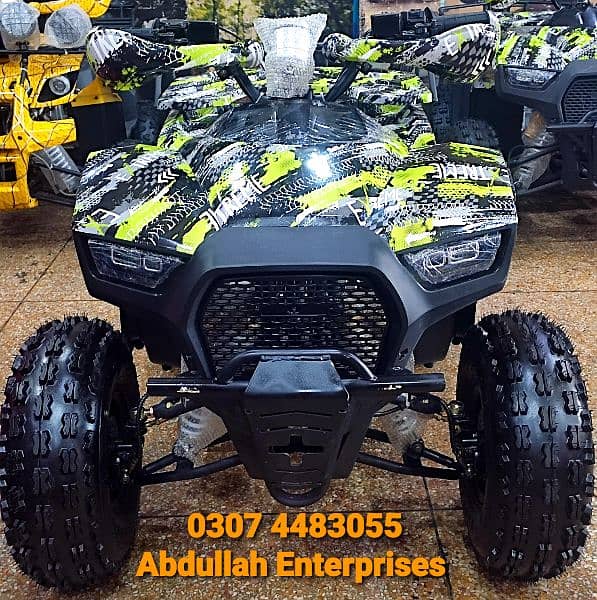 150 size audi style brand new quad bike atv 4 sell deliver in all pak 5