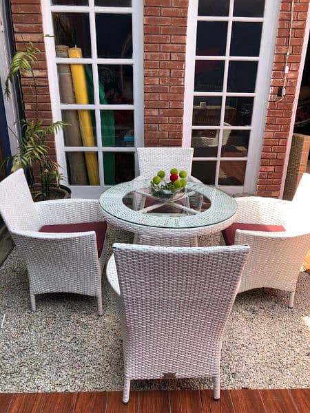 PVC outdoor chairs Garden Furniture Lawn Chairs Rattan sofa set 18