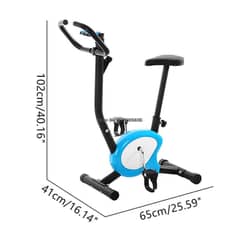 Exercise Bike Stationary Bicycle with LCD Monitor 03020062817 0