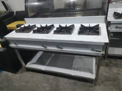 Four Burner stove stainless steel