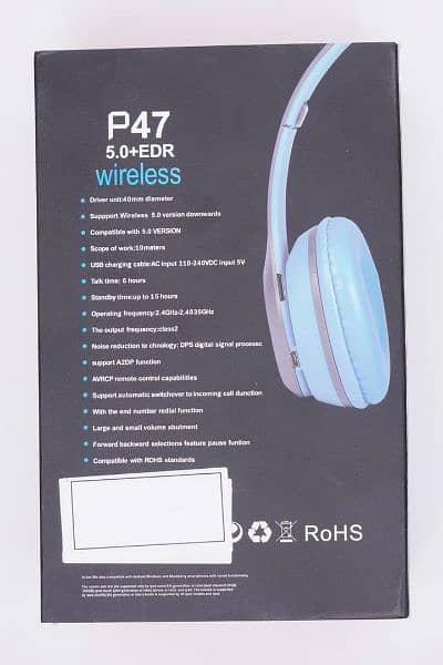 Name: Headphone P47

Detail: Wireless Headphone p47 (5.0 +ED 4