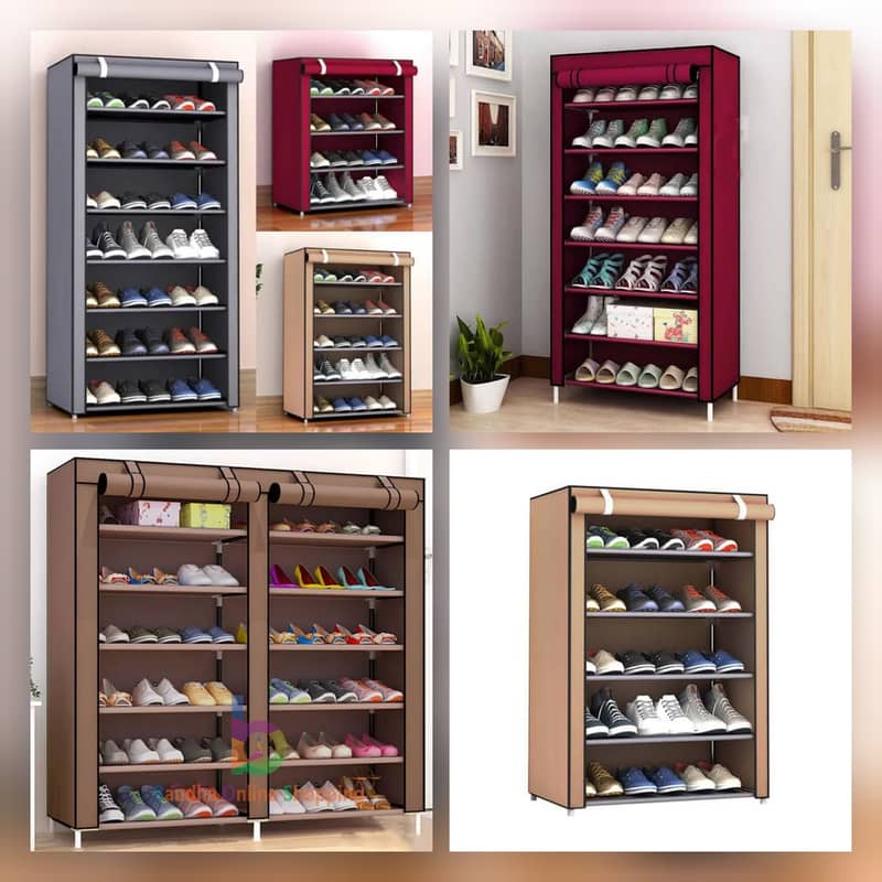 3 Door Storage Wardrobe Foldable / Shoe Rck 03020062817 2