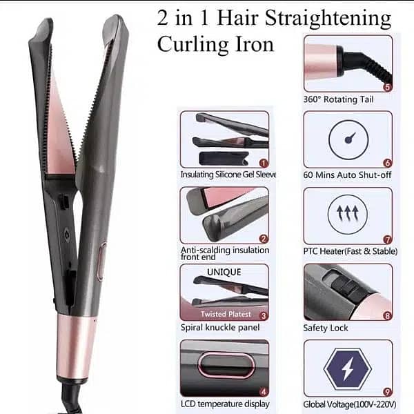 Hair Straightener and Curler 2