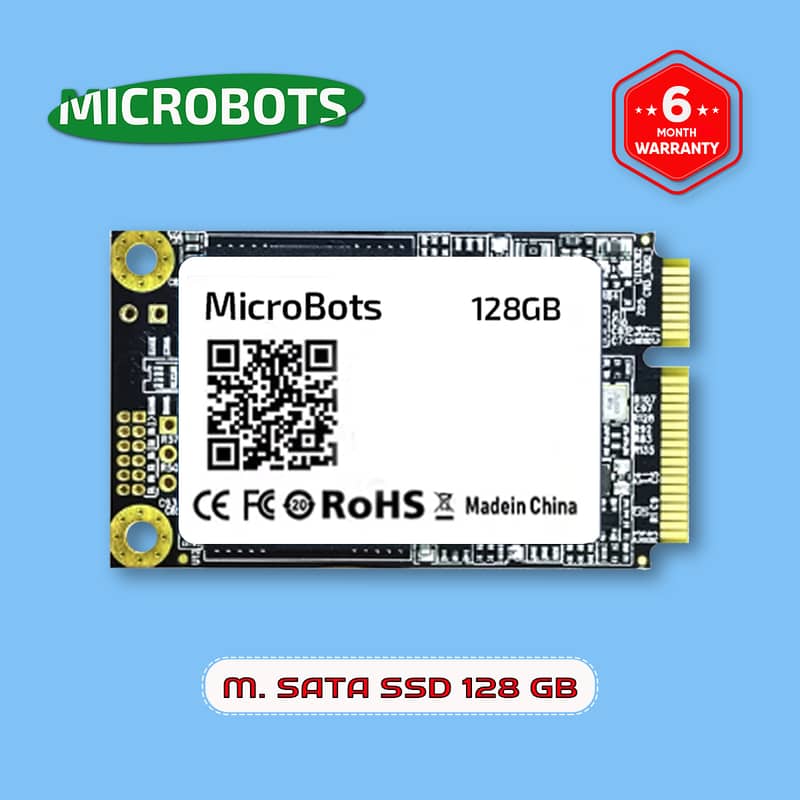Microbots mSATA SSD 128GB Hard Drive for Laptops and PC 0