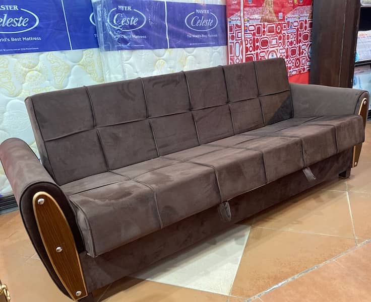 sofa cum bed ( sofa + bed )2in 1 (Molty foam )(10 years warranty ) 14