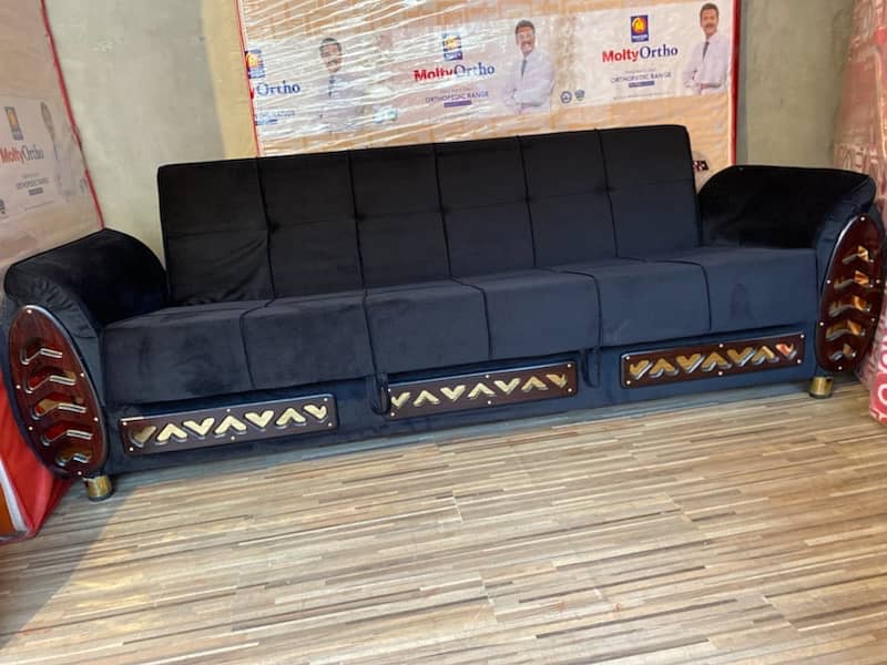 sofa cum bed ( sofa + bed )2in 1 (Molty foam )(10 years warranty ) 19