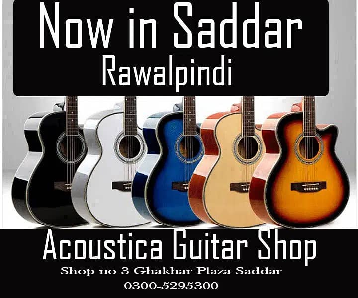Jambo guitar collection at Acoustica guitar shop 1