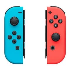 Joy con L&R neon blue & red