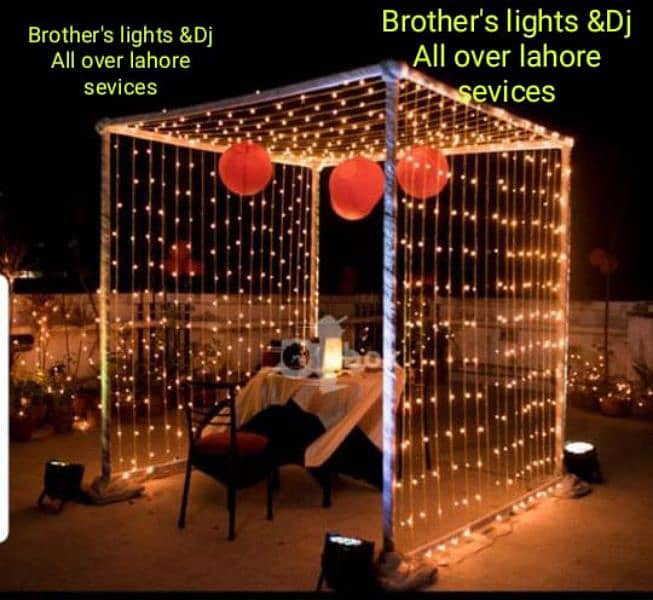 Wedding lights decor/fairy lights/House decor/Dj/sound system on rent 10