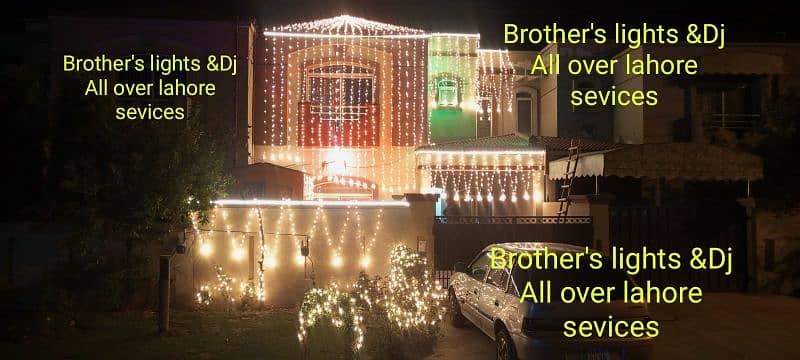 Wedding lights decor/fairy lights/House decor/Dj/sound system on rent 11