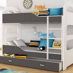 Bunk bed three mattress