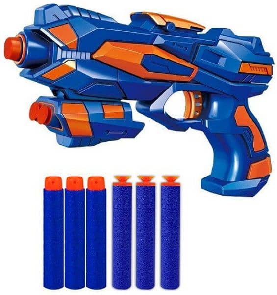 Nerf  with 6 Dart for Kids Gift Birthday Eid Gift wholesale 4