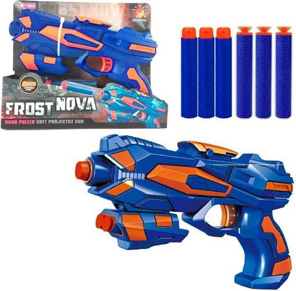 Nerf  with 6 Dart for Kids Gift Birthday Eid Gift wholesale 7