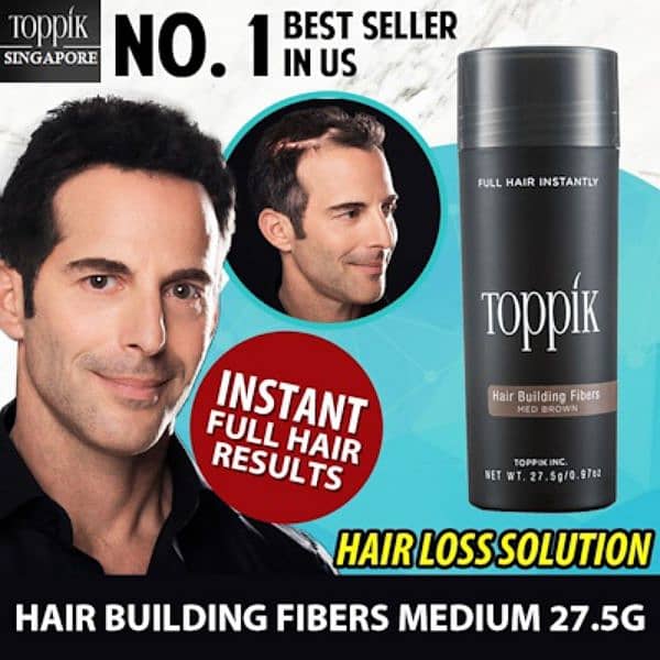 Toppik Hair Building Fiber Fuller Looking Hair for Men & Women(27.5g) 3