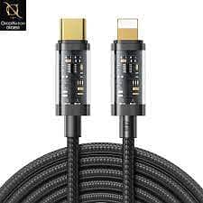 JOYROOM S-CL020A12 TYPE-C TO LIGHTNING 20W DATA CABLE 1.2M TRANSPARENT 0