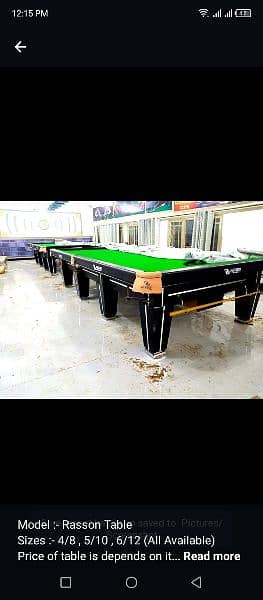 table tennis / foosball table/ snooker/ carrumbord 7