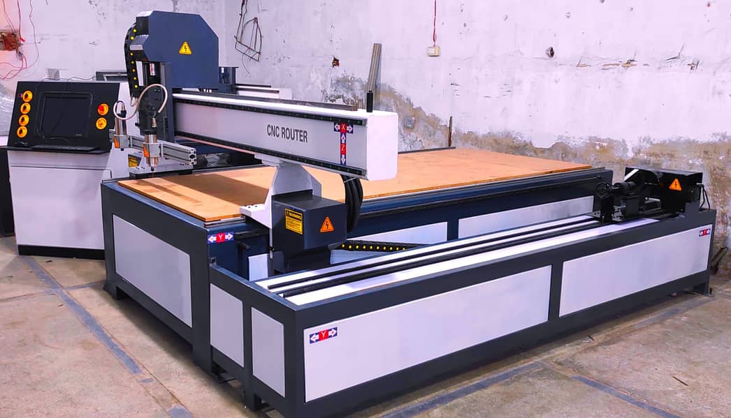 CNC Wood Router +With 4Axis Machine very Cheap Price All Sizes Availa 3