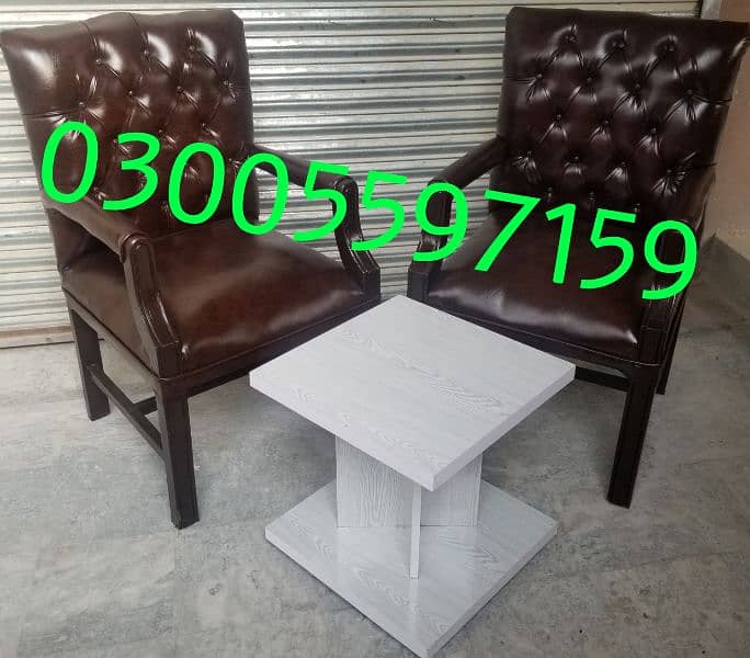 3pcs center table coffee set sofa home office furniture chair desk use 7