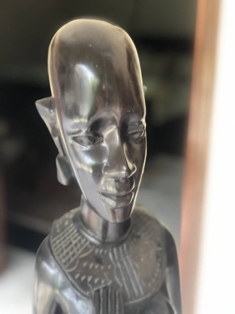 Rare Aftican Ebony Statue in Excellent Condition (life size) 0