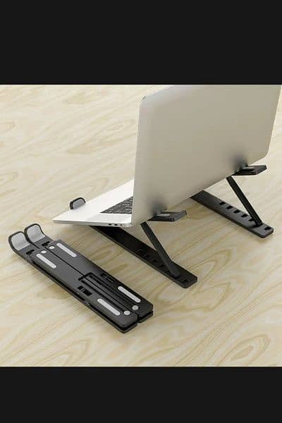 Laptop Stand Adjustable plastic body Tablet Holder Folding Portable 0