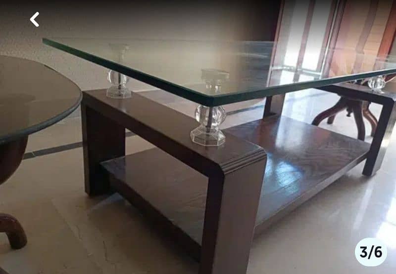 ~Centre table with two side tables slightly used 4