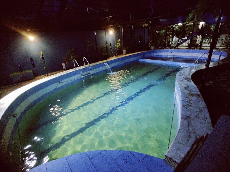 farm house family swimming pool for rent 1