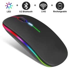 Rechargeable Rgb wireless Mouse