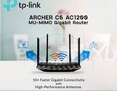 Tp-link C6 Archer wifi Router Dualband gigabyte best gaming divice 0