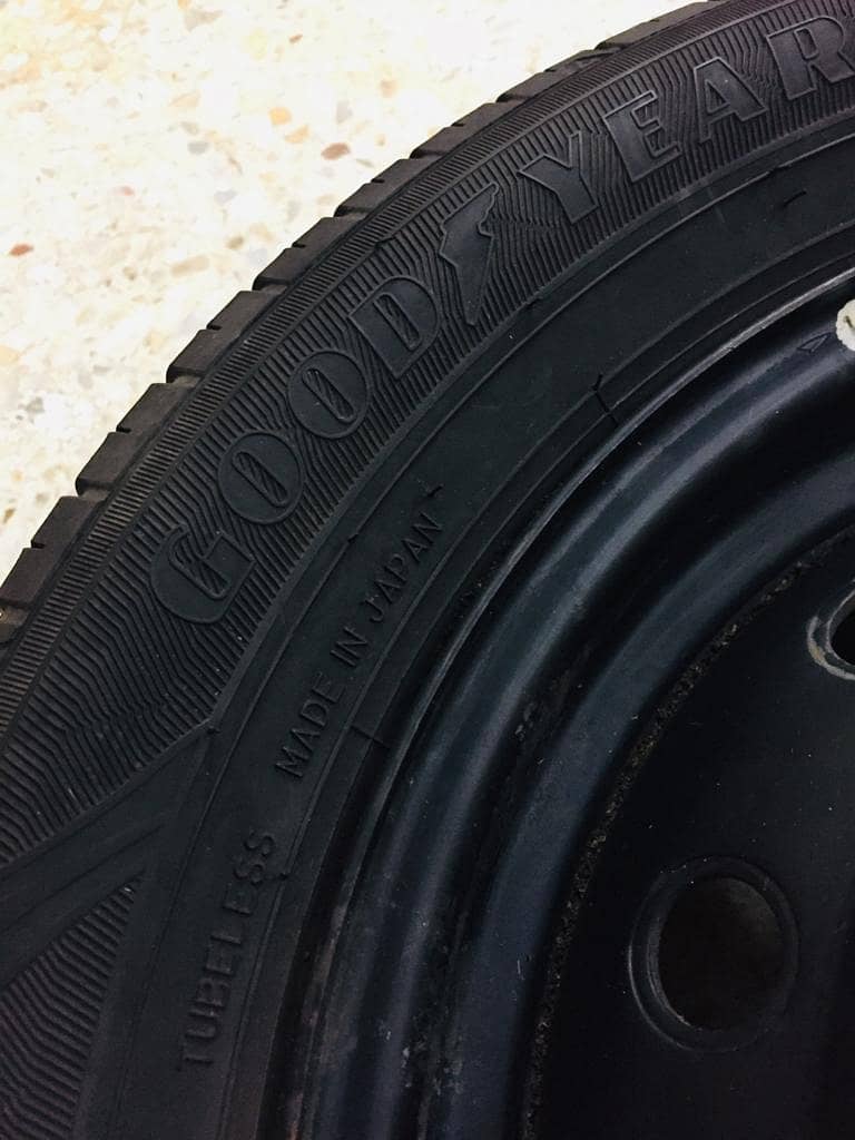 car stepni with tyre 155.65. 13 good year made in japan 3