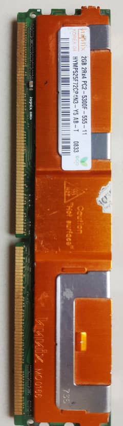 Server RAM Memory 2GB Hynix 2Rx4 PC2-5300F-555-11 FBDIMM