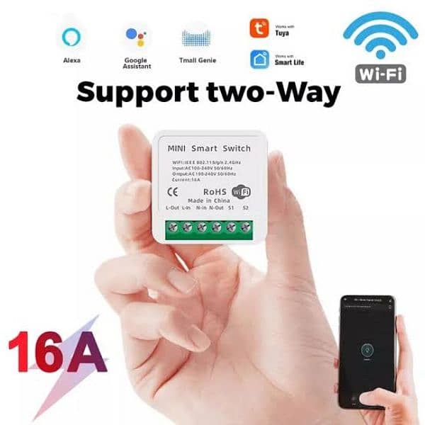 Tuya okasha Wireless smart wifi Switch for motor, lights 1