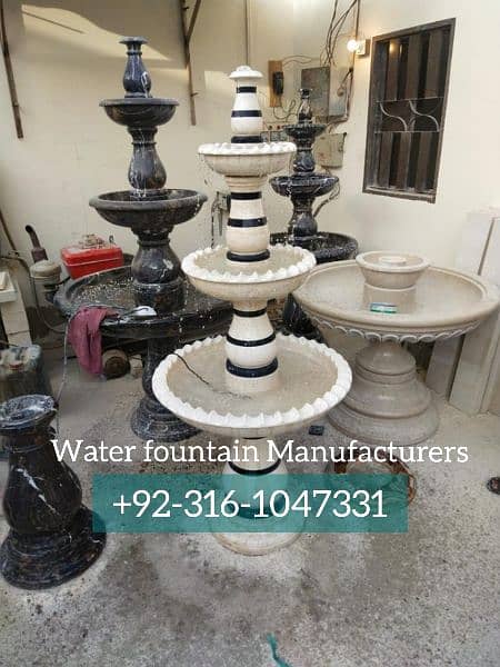 luxurious beautiful green onyx & marble fountains 4