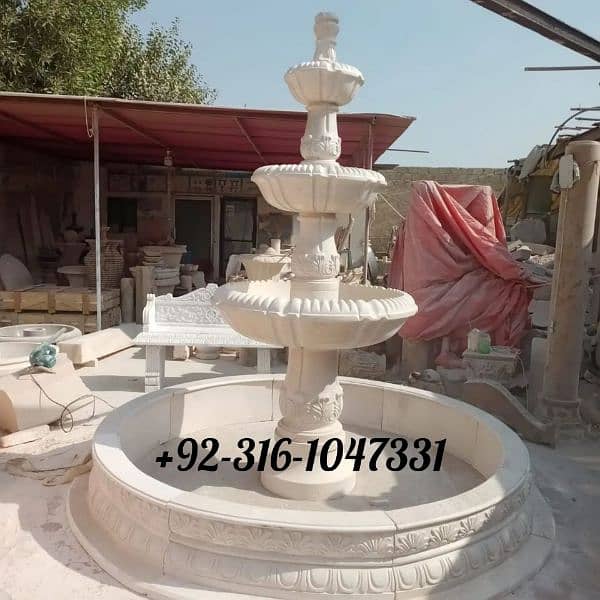 luxurious beautiful green onyx & marble fountains 9